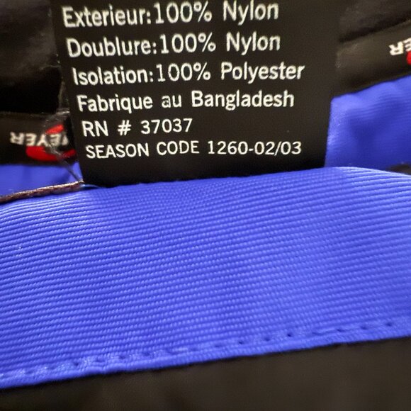 OBERMEYER Mens Small Winter Jacket‎ Blue Insulated Hooded Zip Ski Storm Shield - Picture 11 of 12